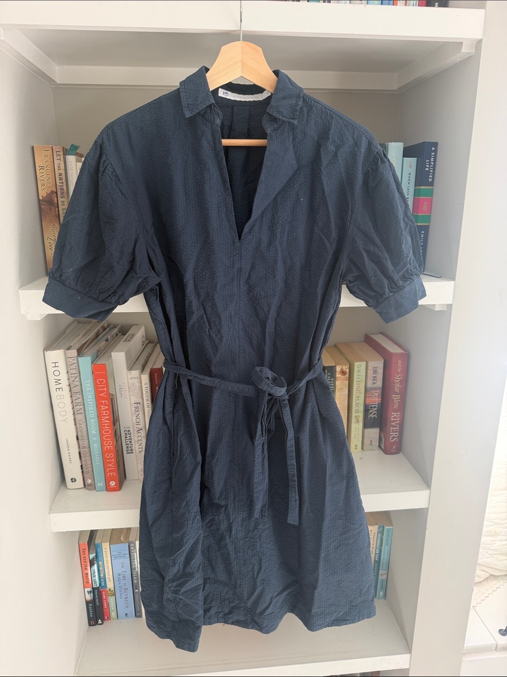 Southern Tide Navy Textured Dress